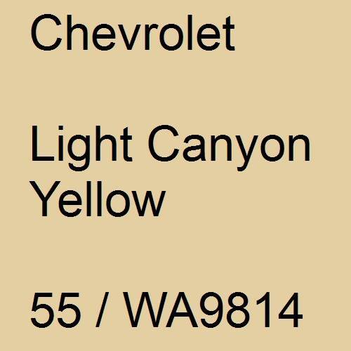 Chevrolet, Light Canyon Yellow, 55 / WA9814.